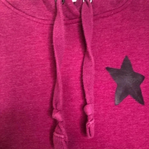 G21 Pink Star Hoodie Size  Extra Small - Picture 7 of 16